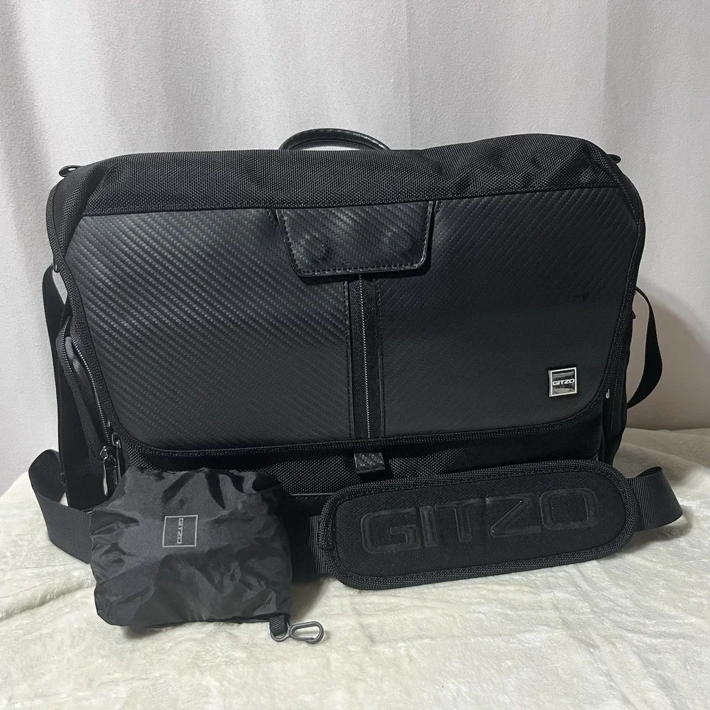 Gitzo Century Traveler Camera, Drone Messenger Bag Black Carbon Style Padded EUC